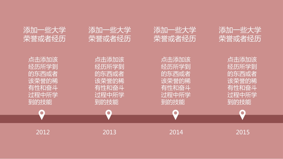 粉色简洁扁平化ppt模板下载_第3页