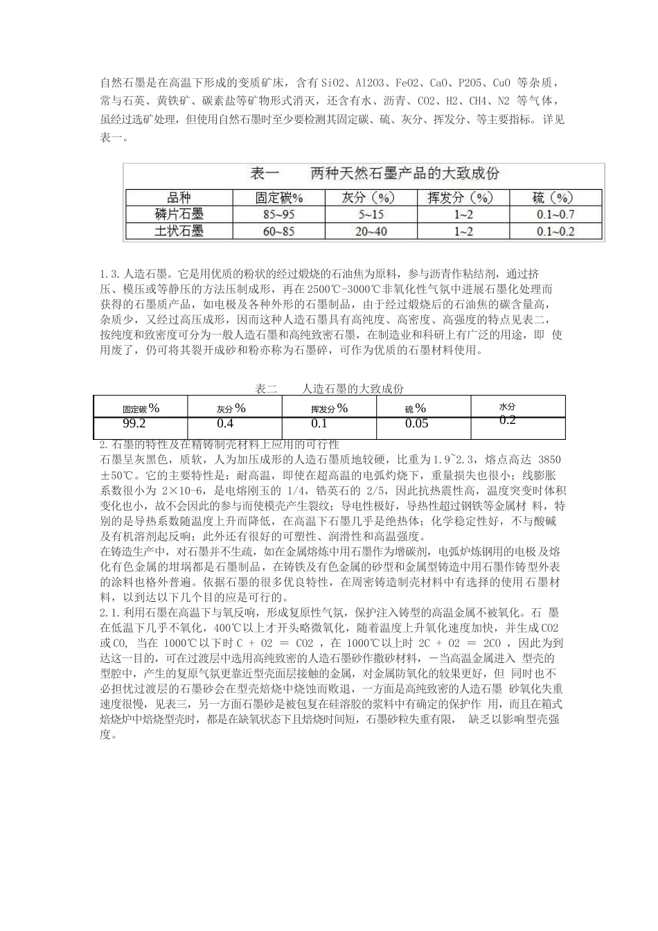 石墨砂在硅溶胶型壳中的应用_第2页