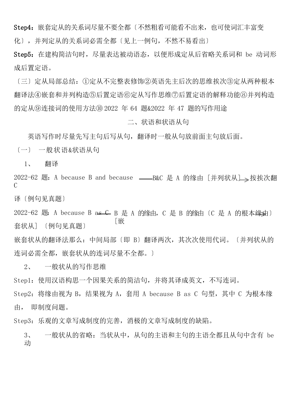 考研英语翻译与写作笔记_第3页