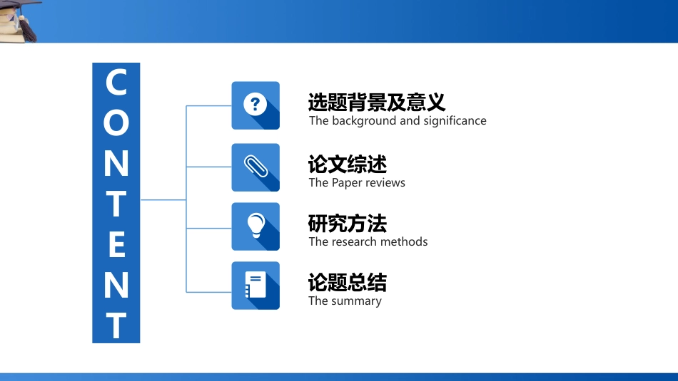 学位帽毕业设计答辩PPT模板2_第2页