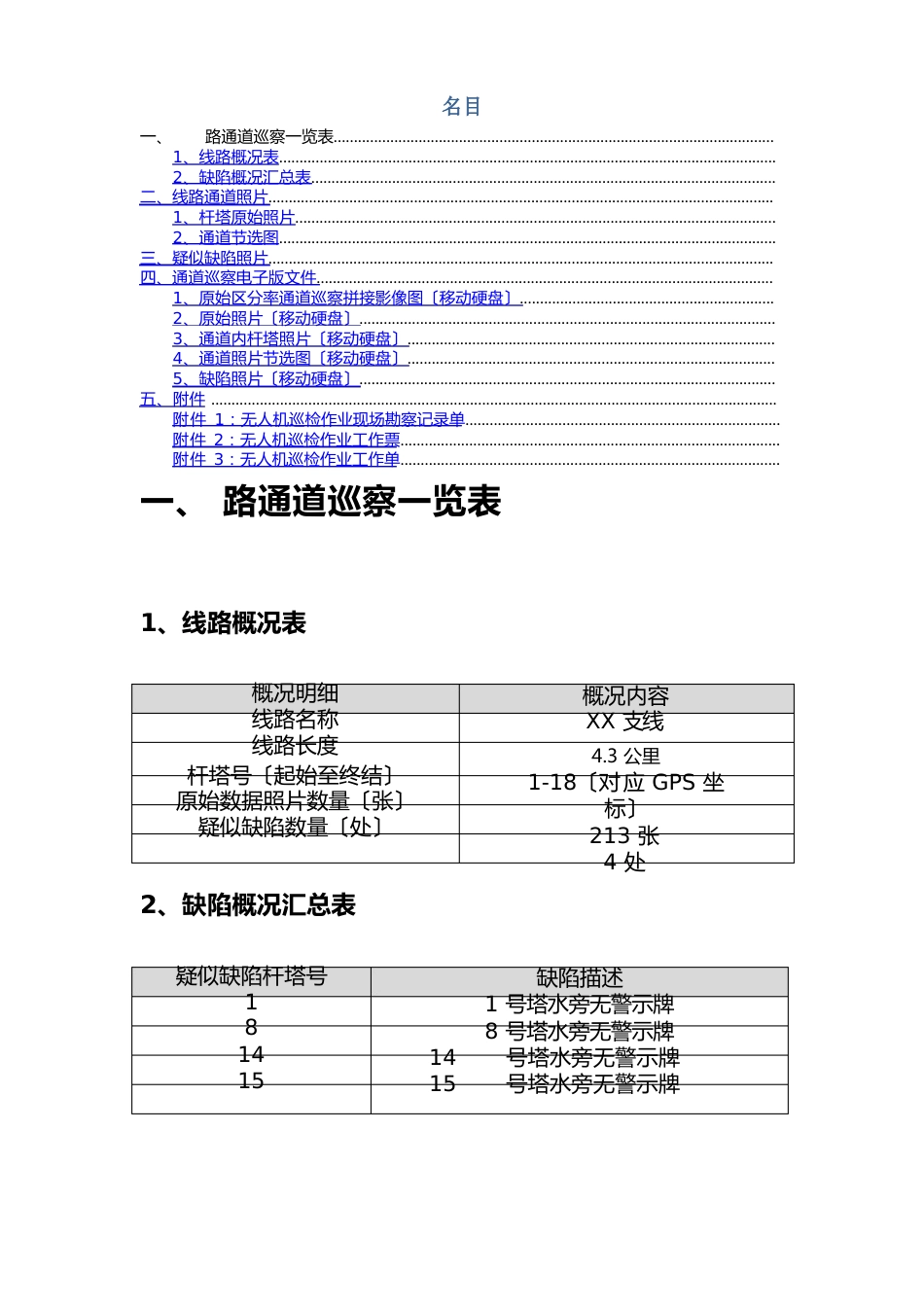 固定翼无人机通道巡视报告(支线)_第2页