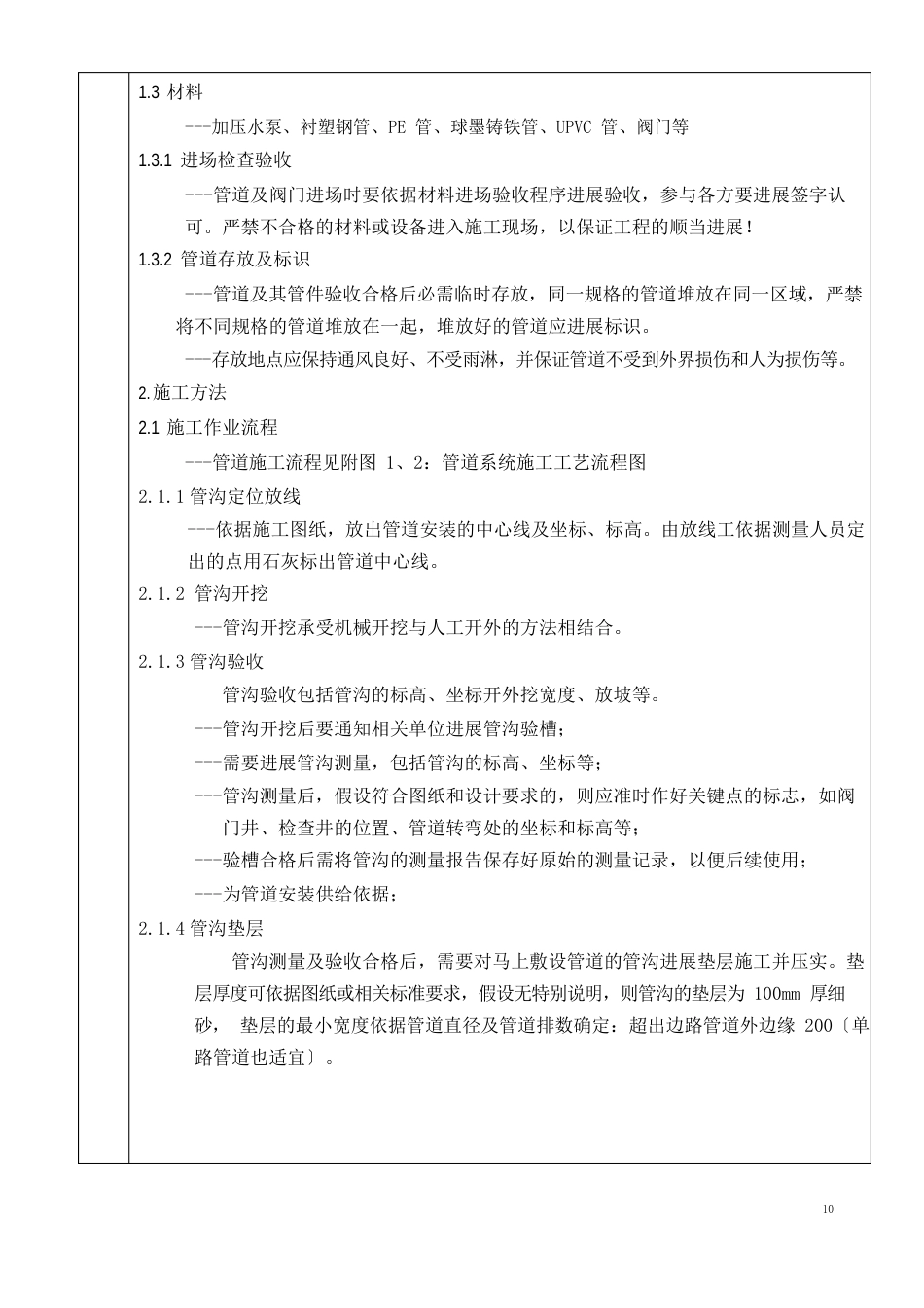 管道安装施工技术交底_第2页