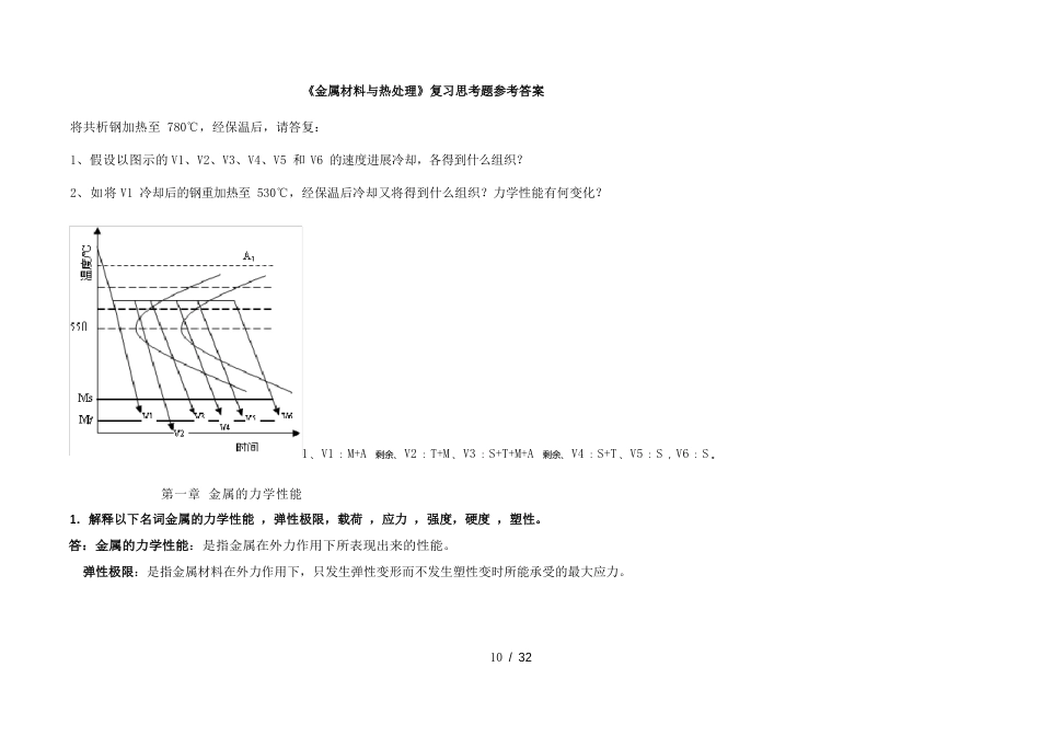 《金属材料与热处理》复习资料_第1页