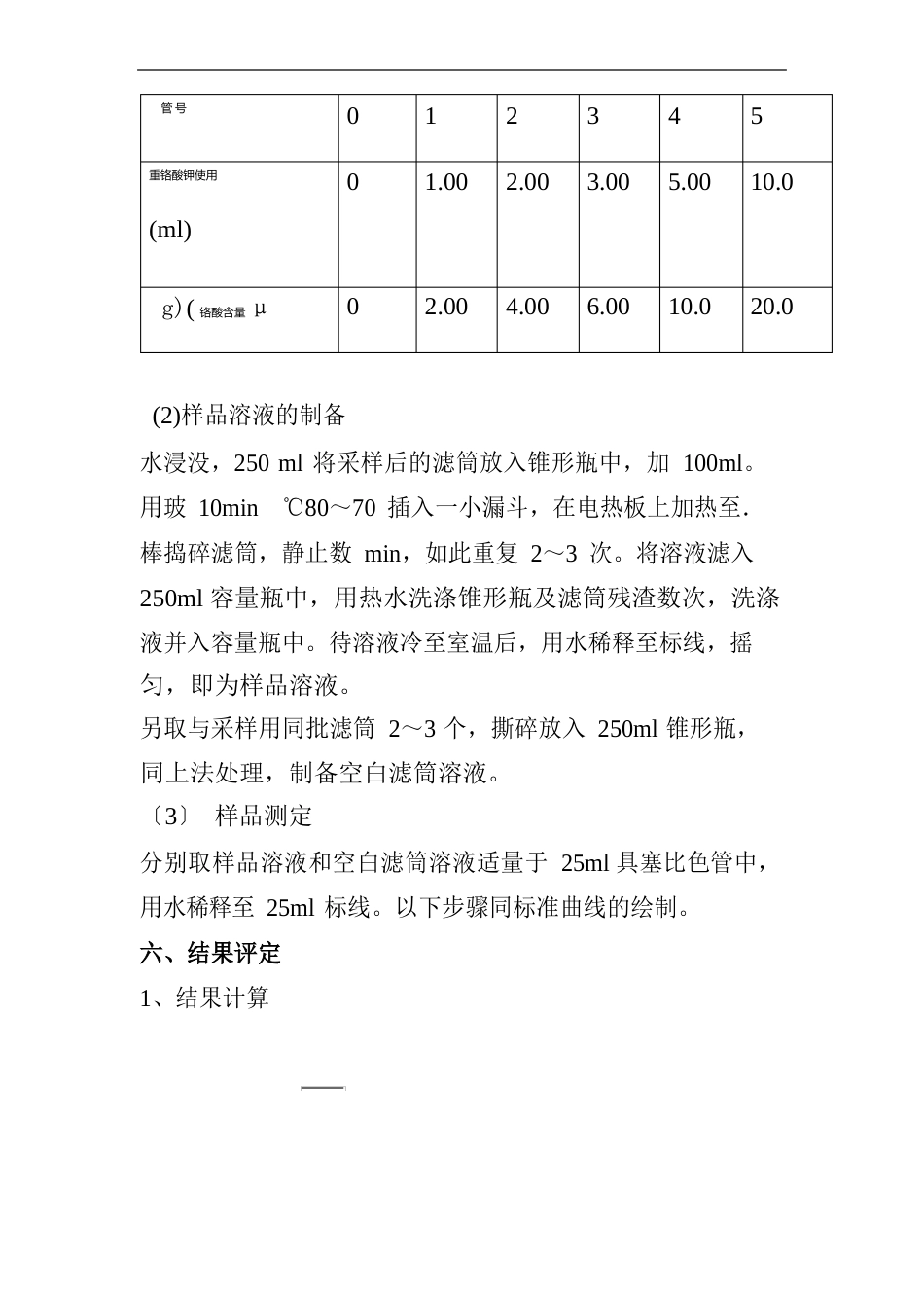 废气铬酸雾的测定作业指导书_第3页