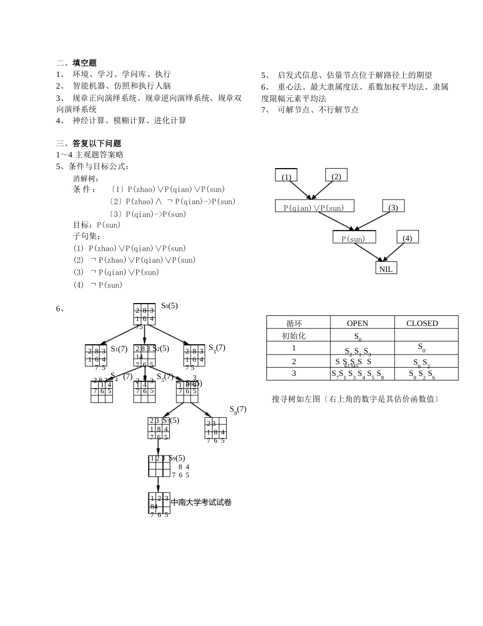 人工智能考试试卷及答案_第3页