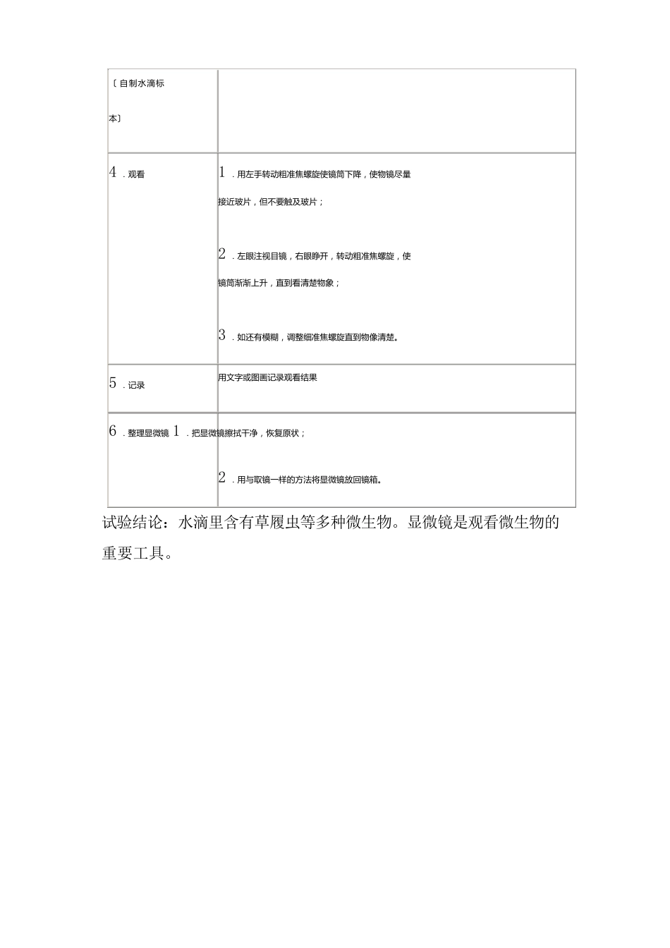 六年级上册科学实验报告单_第3页