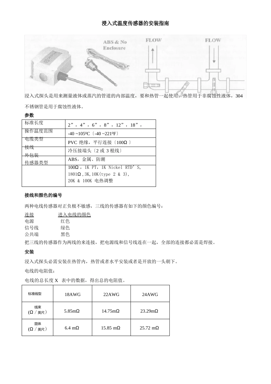 浸入式温度传感器_第1页