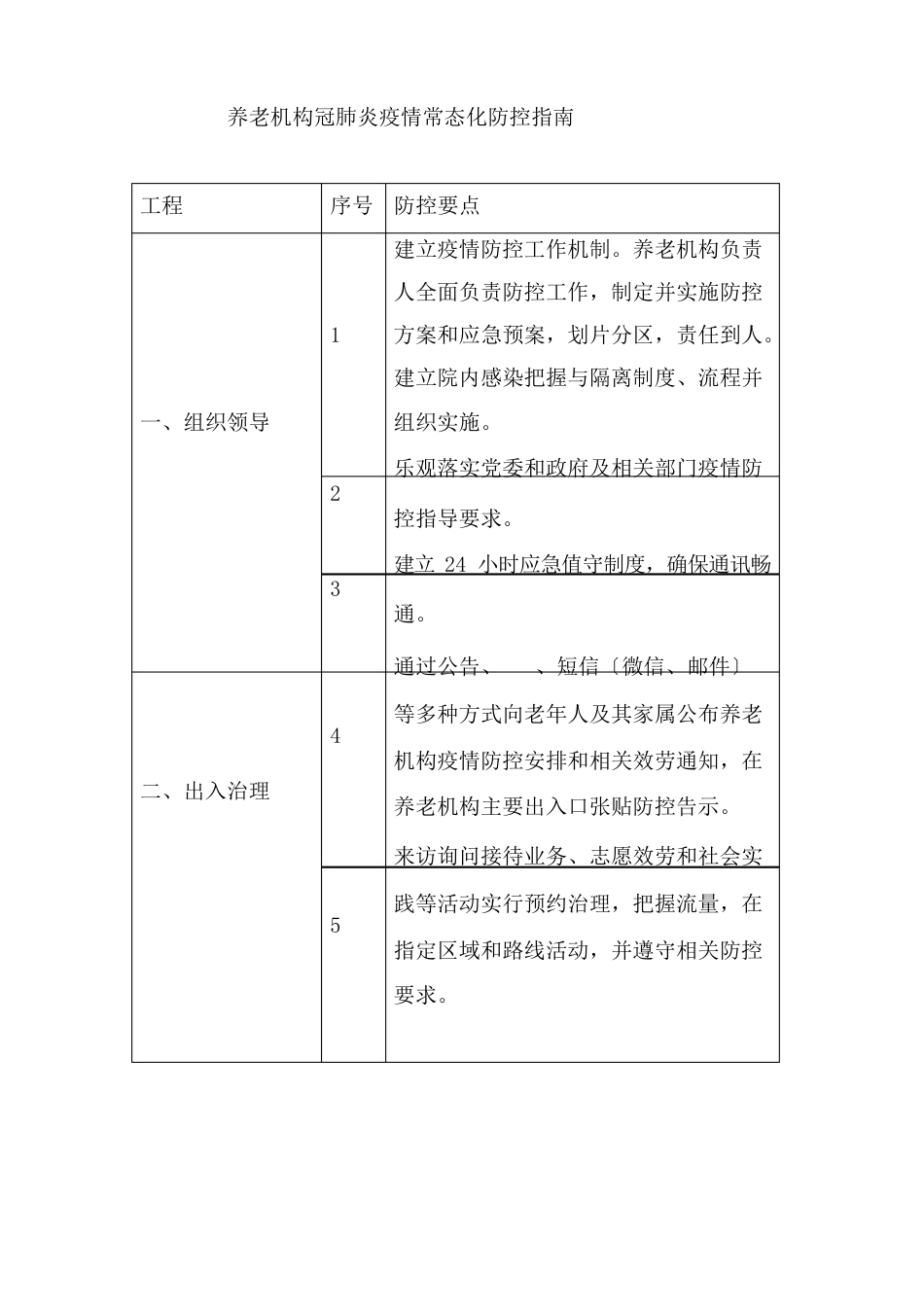 养老机构新冠肺炎防疫常态化防控指南_第1页