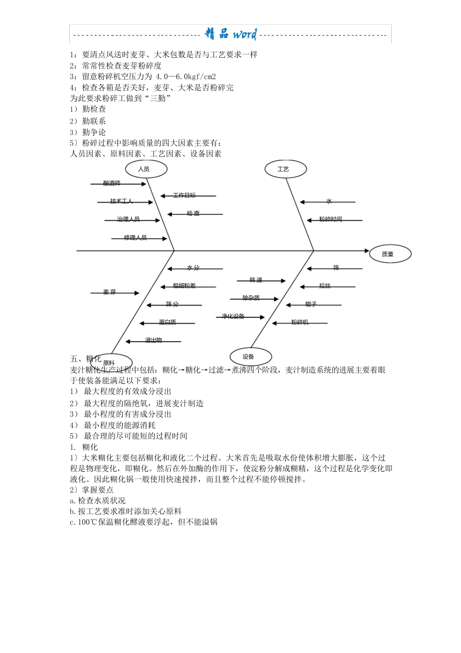 啤酒生产糖化工艺及操作原理_第2页