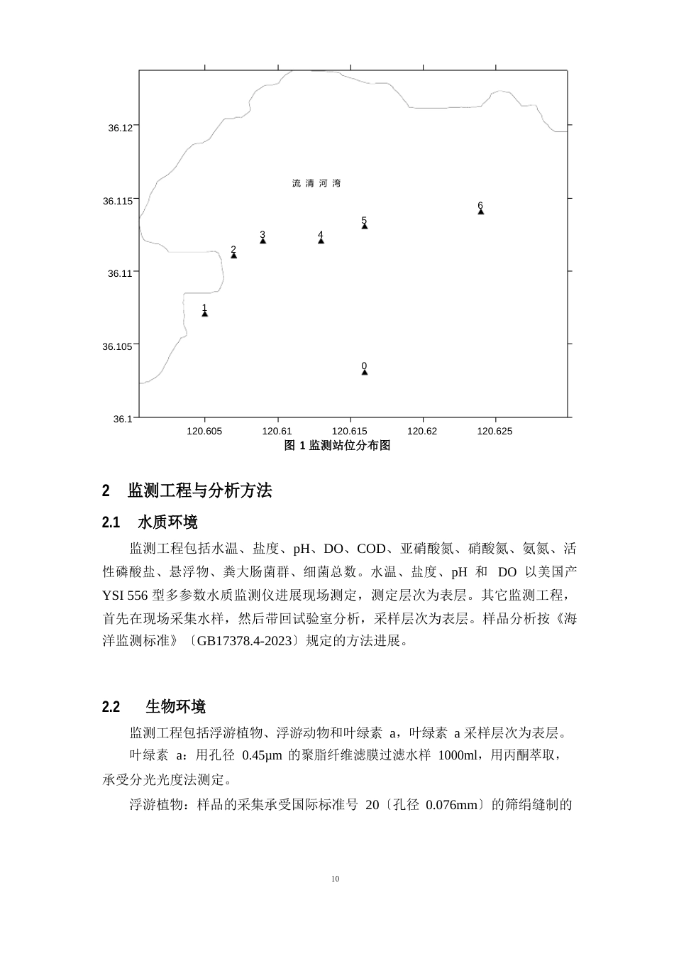 青岛市崂山区流清河湾增养殖区生态环境监测与评价报告_第3页