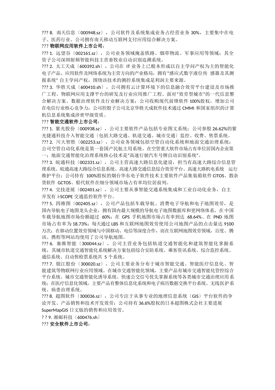 中国软件上市公司一览_第3页