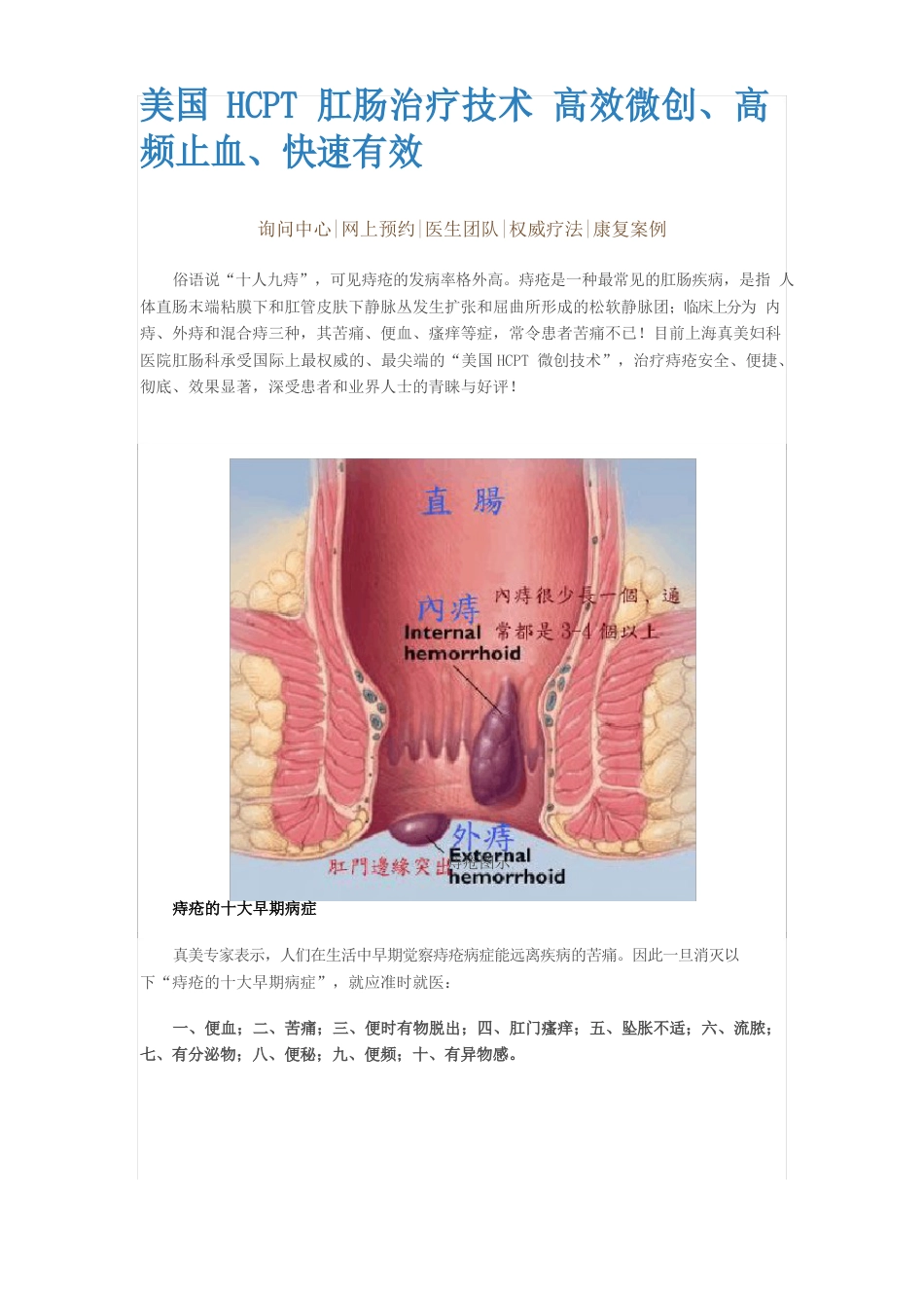 美国HCPT肛肠治疗技术高效微创、高频止血、快速有效_第1页