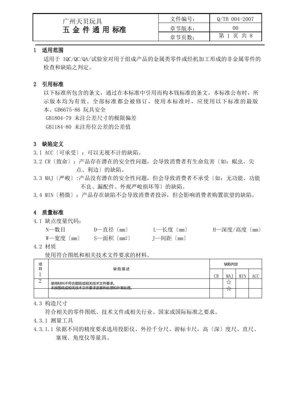 五金通用标准_第1页