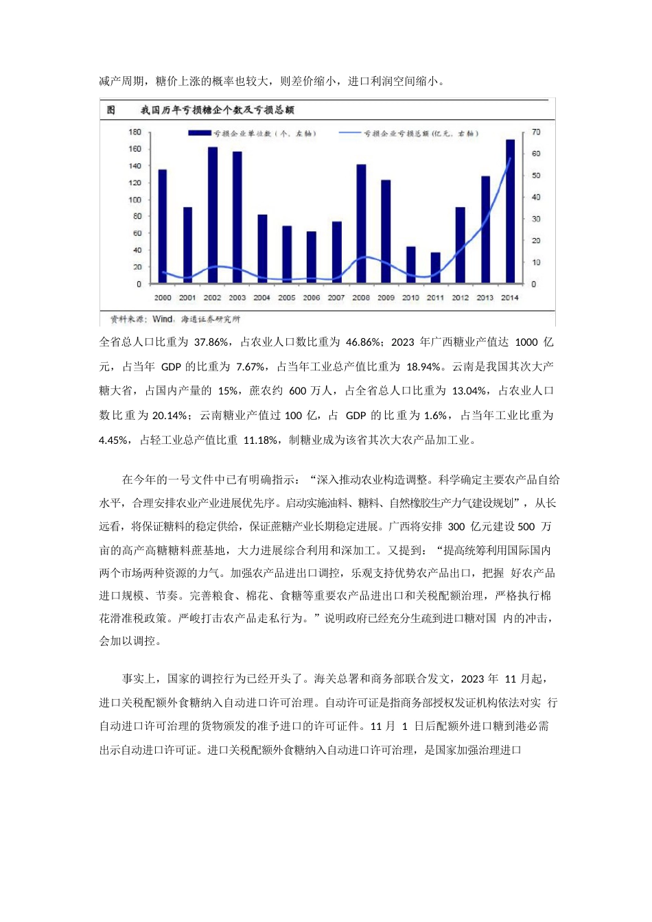 中国制糖业产业分析报告_第3页