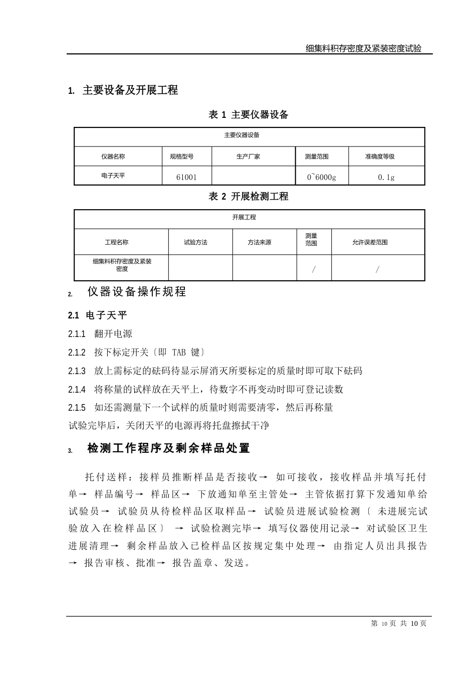 细集料堆积密度作业指导书(干捣)_第3页