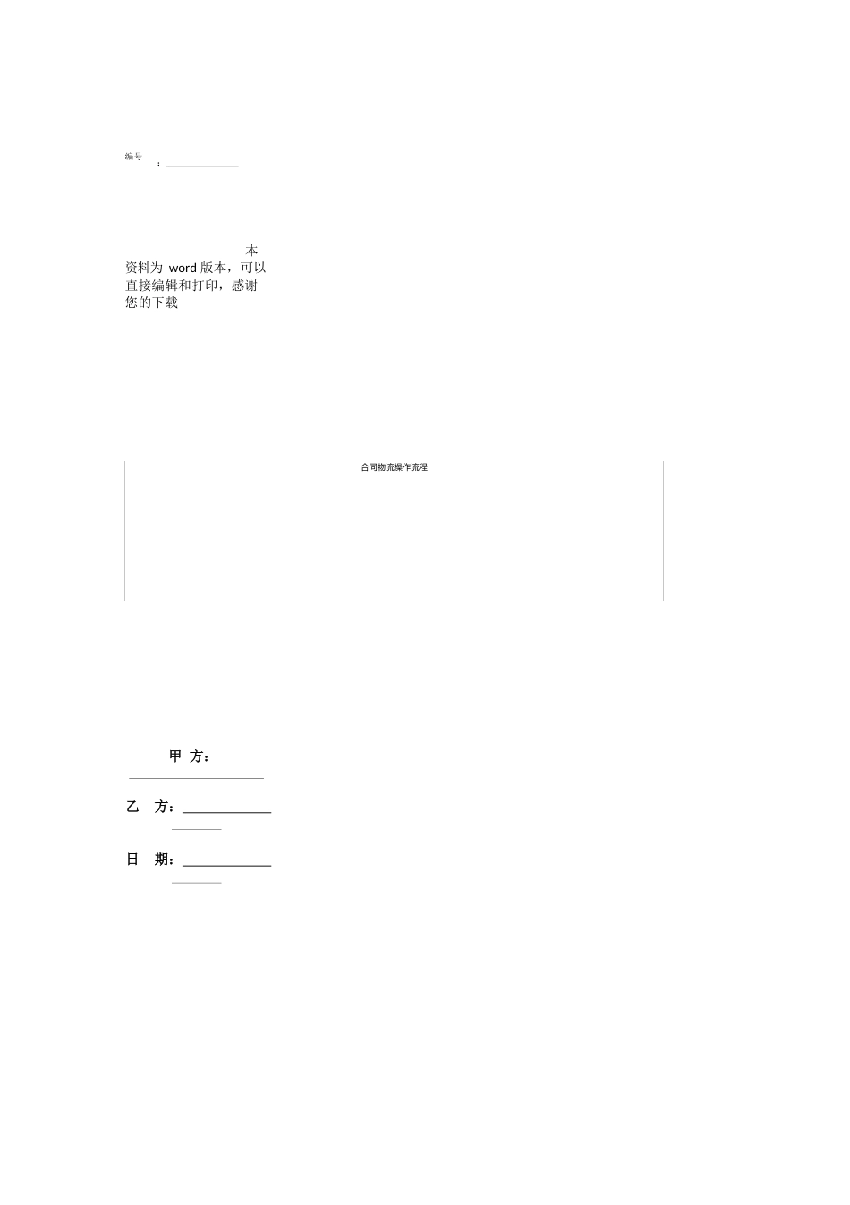 合同物流操作流程_第1页