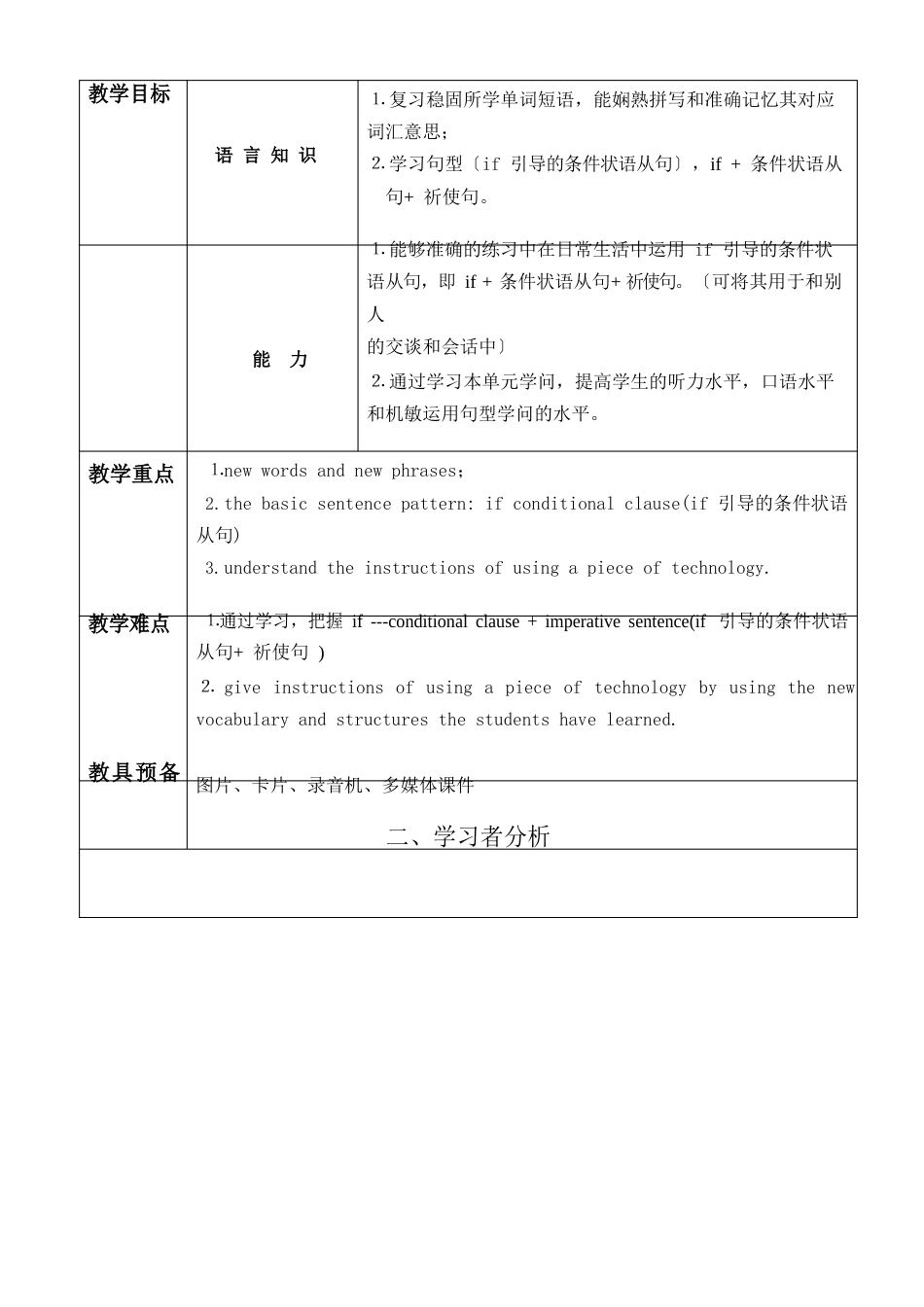 初中英语教学设计案例_第3页