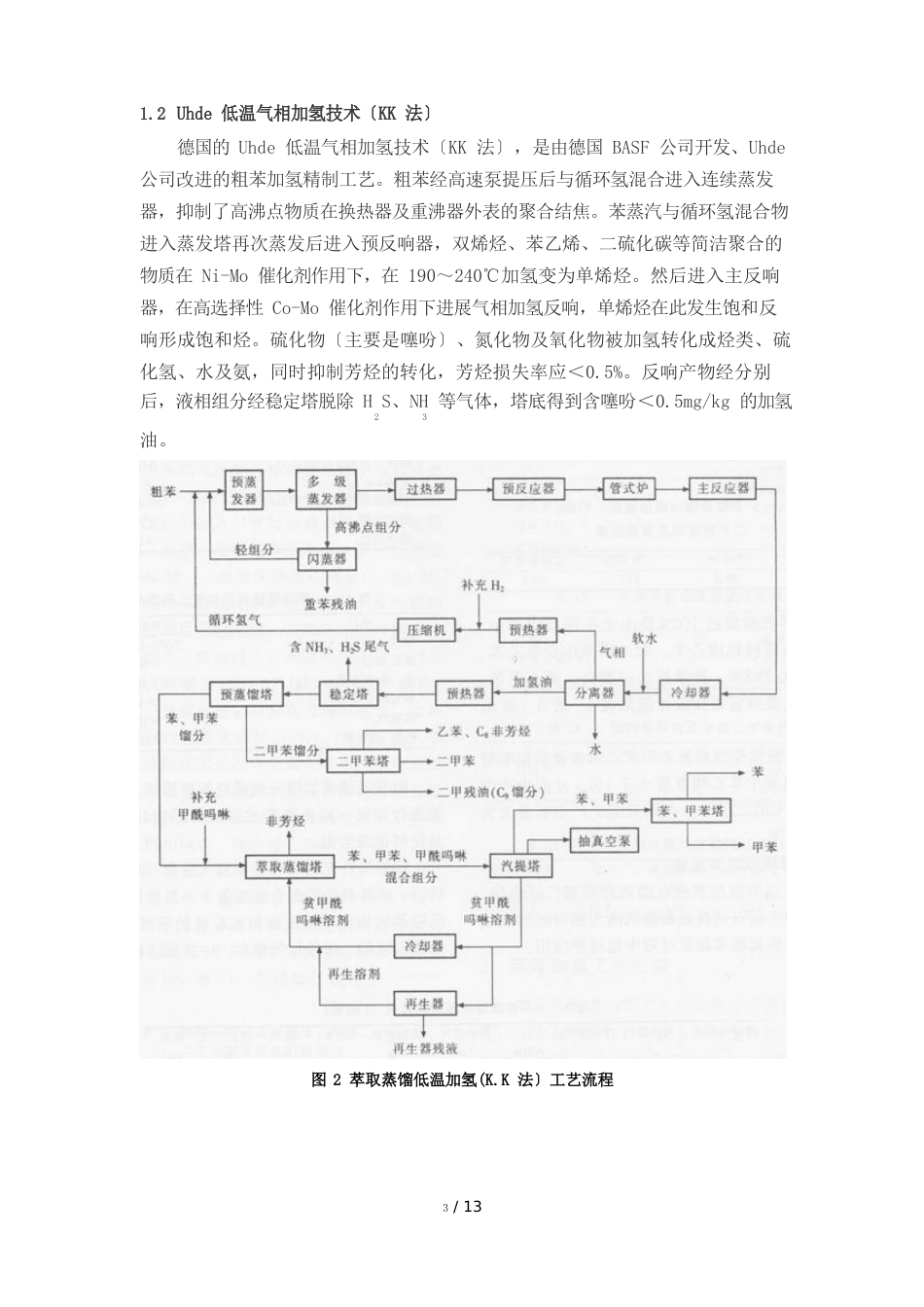 粗苯加氢工艺路线技术与比较_第2页