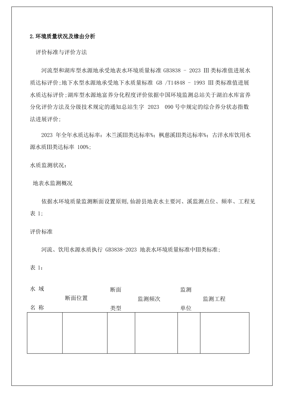 饮用水环境质量监测调研报告_第2页