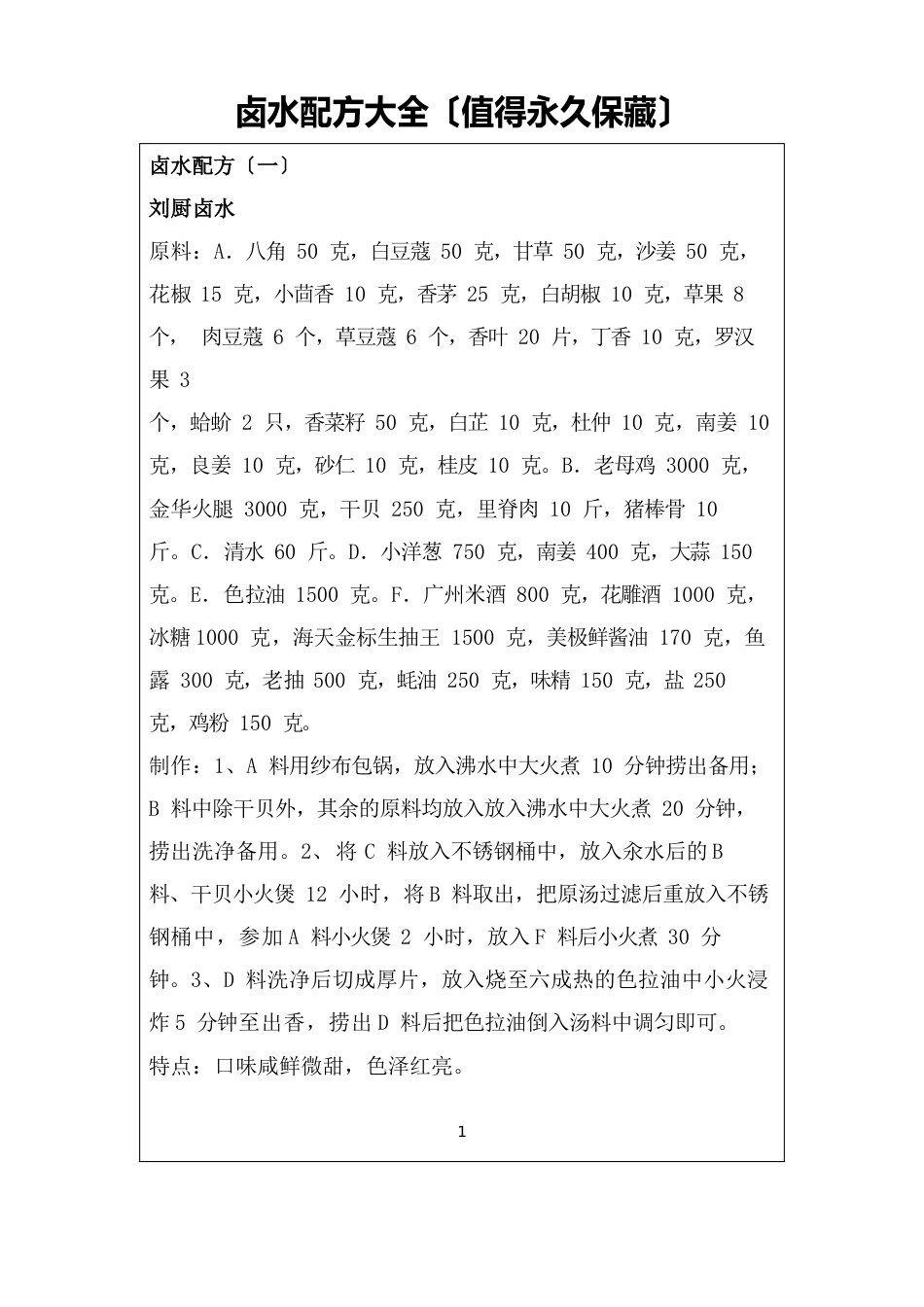 卤水配方大全_第1页