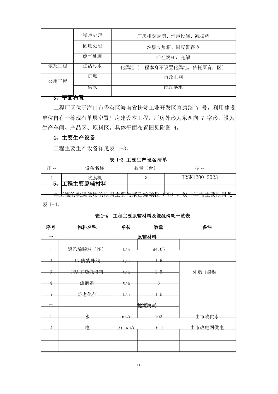 年产100吨聚乙烯农用地膜项目环境影响报告表_第3页