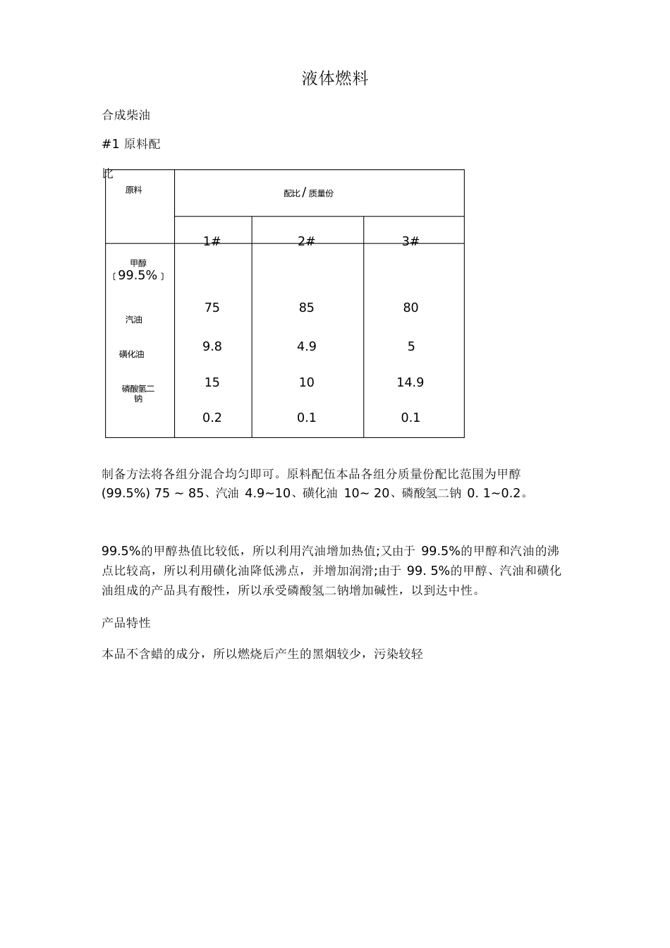 柴油燃料配方_第1页