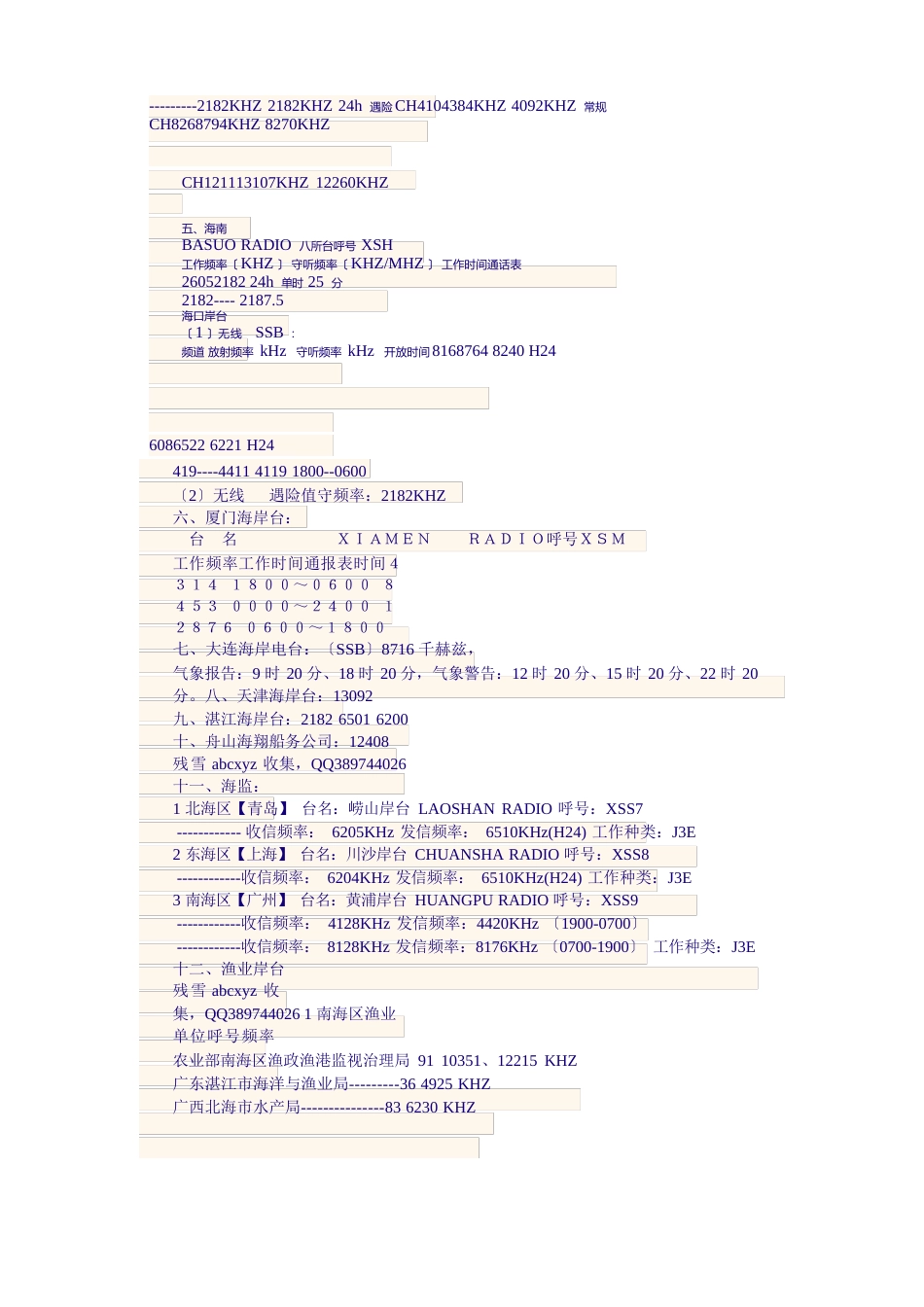 中国SSB固定语言通信频率_第2页