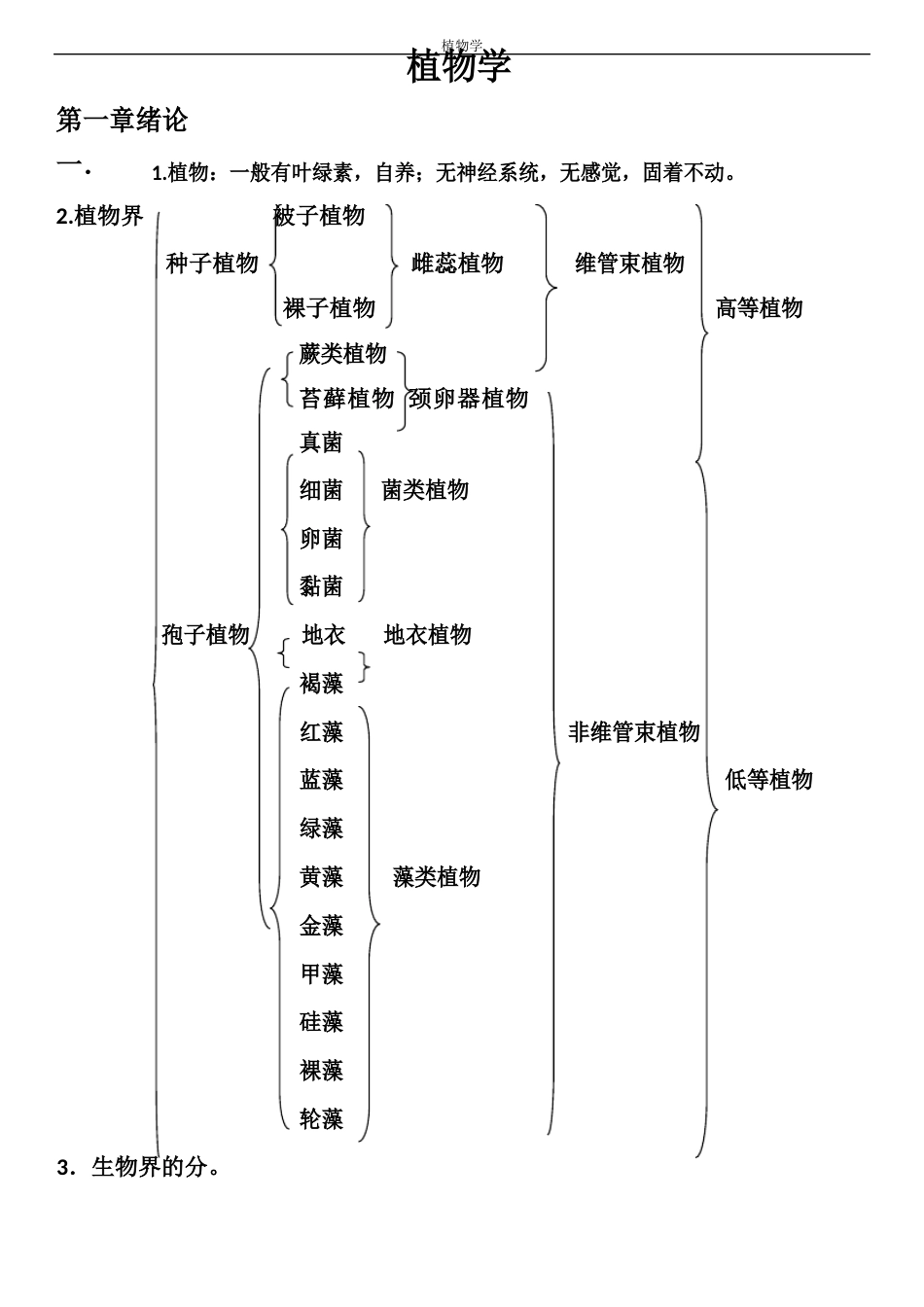 植物学知识点总结_第1页