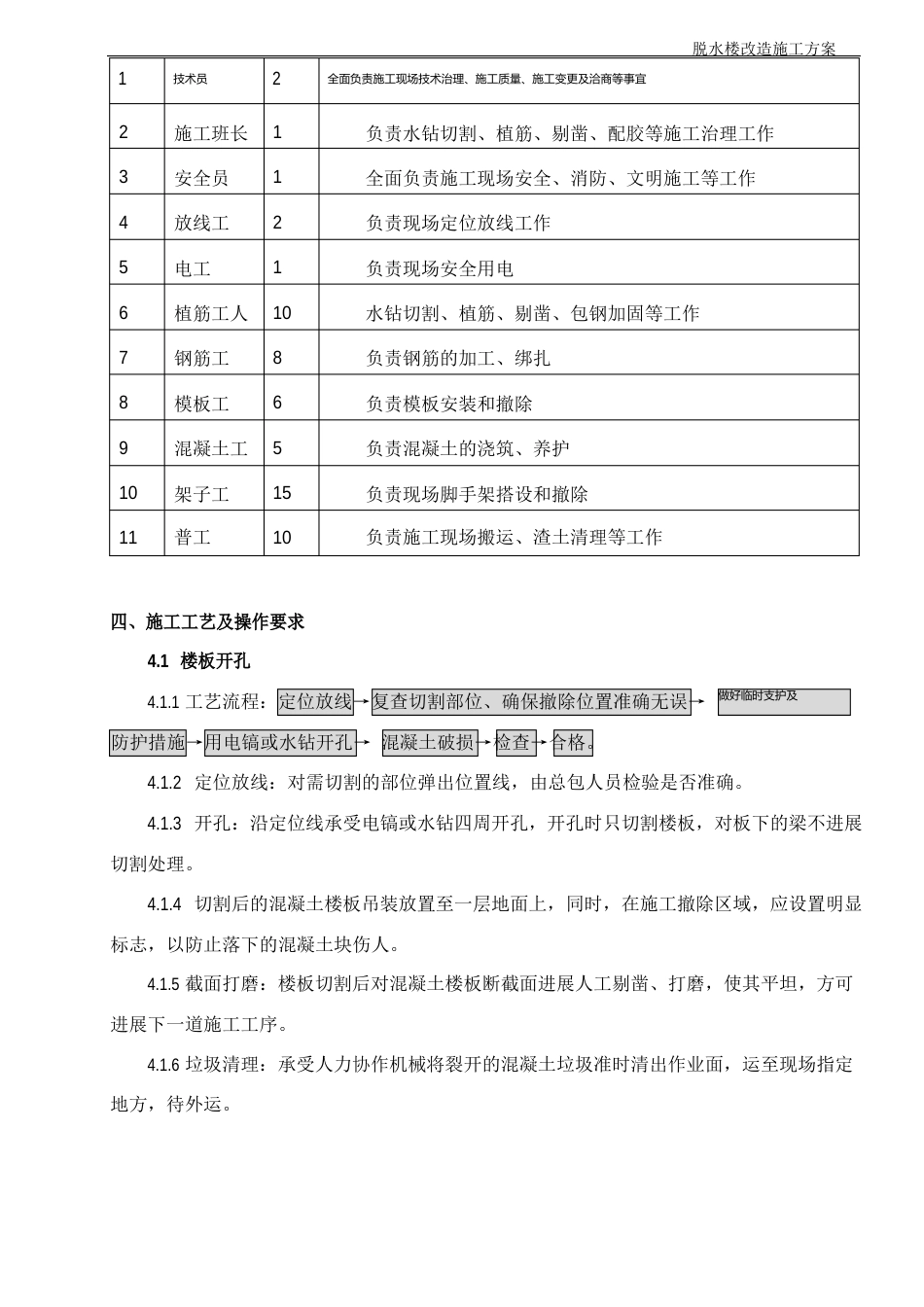 脱水楼楼板开孔施工方案_第3页
