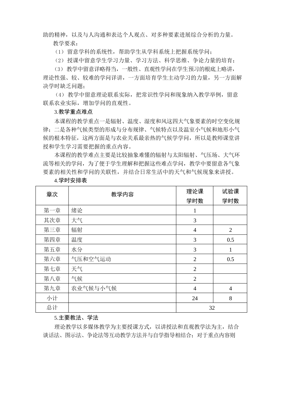 农业气象学大纲_第2页