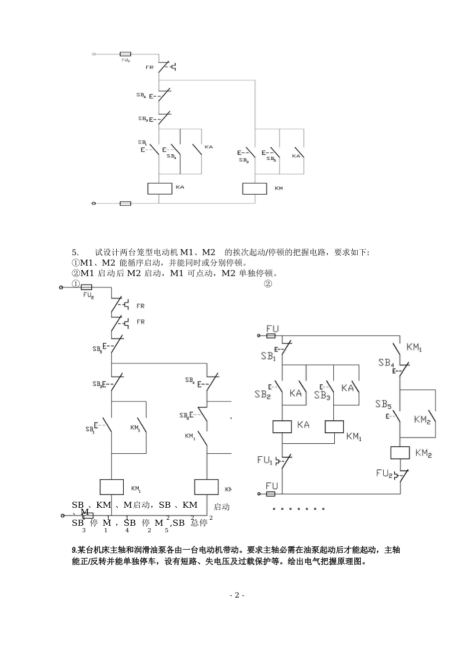 【电气控制与PLC】习题、测试题及答案剖析_第2页