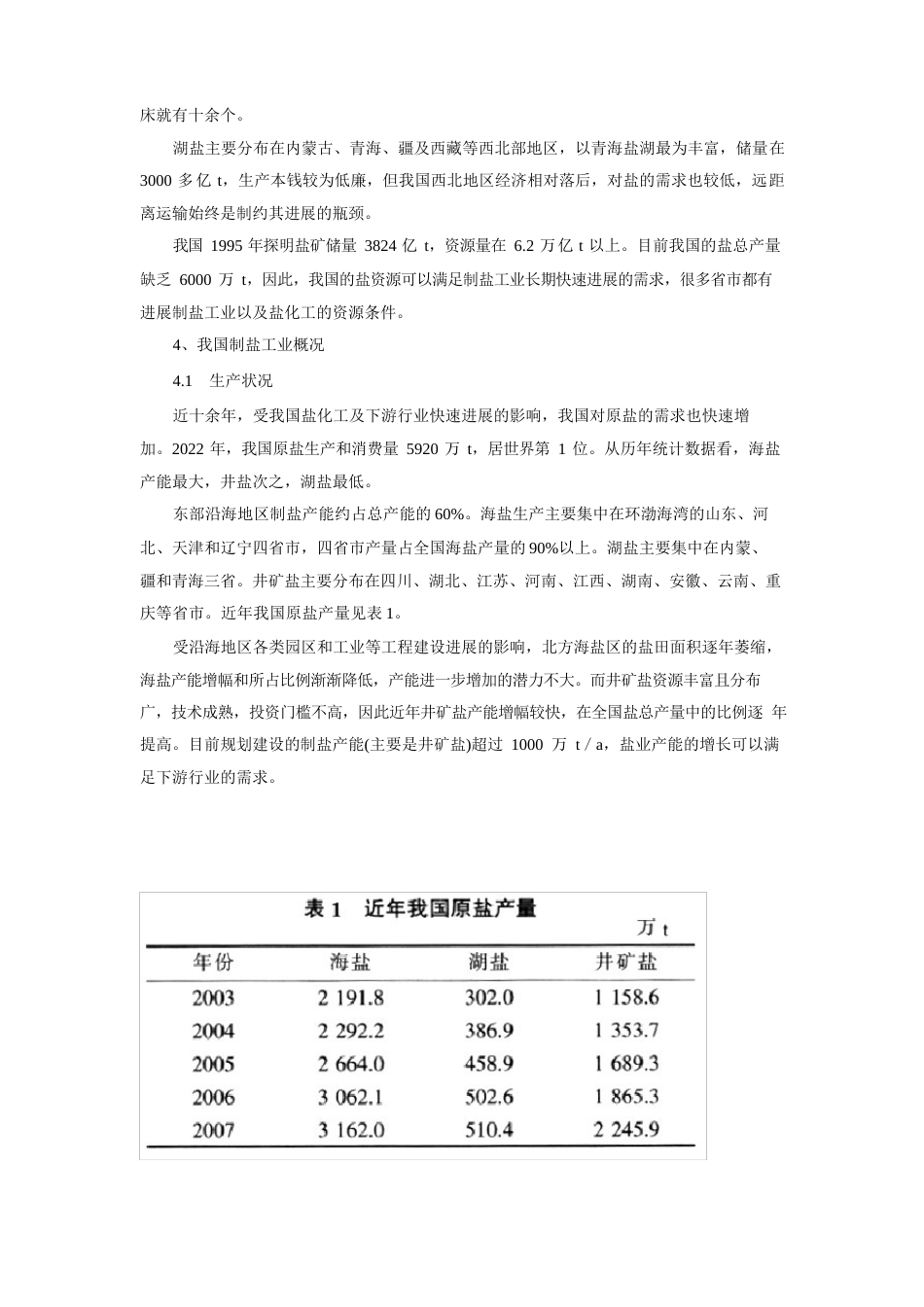 氨碱法纯碱生产的主要原料概述_第3页