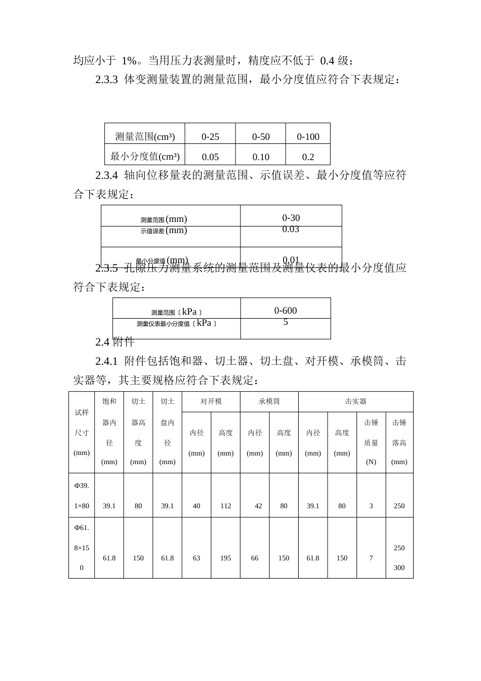 仪器设备检(校)验应变控制式三轴仪自校方法_第3页