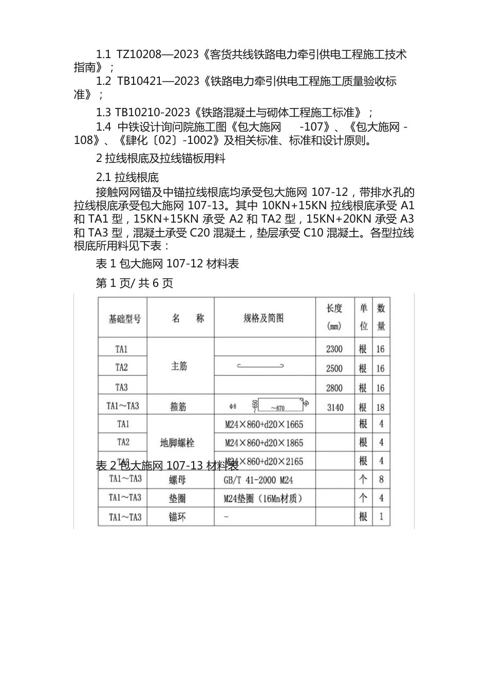 接触网拉线基础及拉线锚板作业指导书_第2页