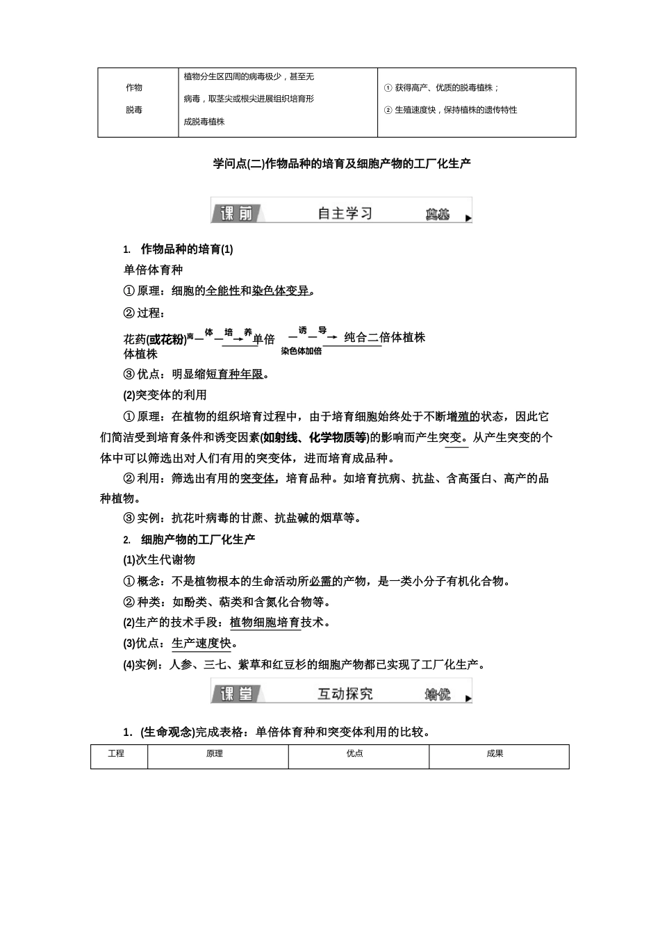 高中生物新人教版选择性必修3植物细胞工程的应用教案_第3页