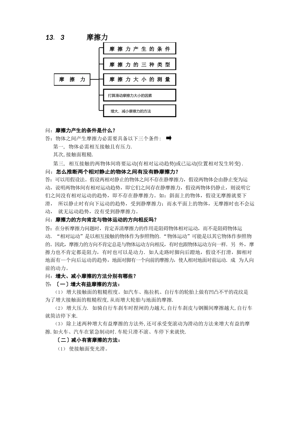 初中摩擦力经典练习题_第1页