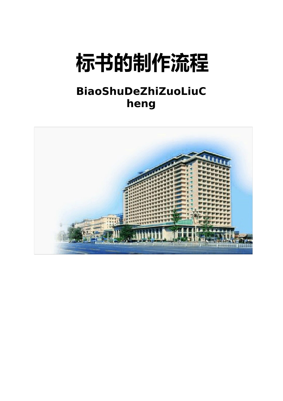 标书的制作流程_第1页