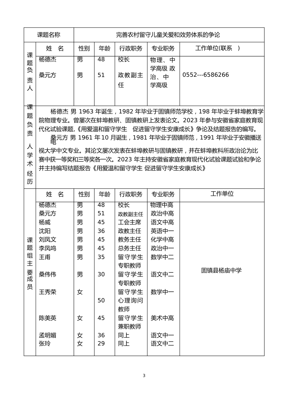 安徽省重点科研课题申请书_第3页