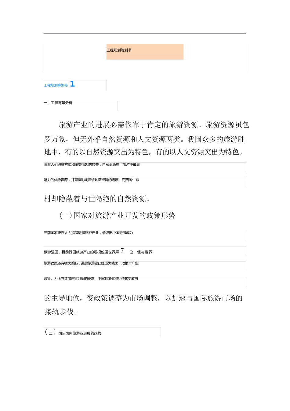 项目规划策划书_第1页