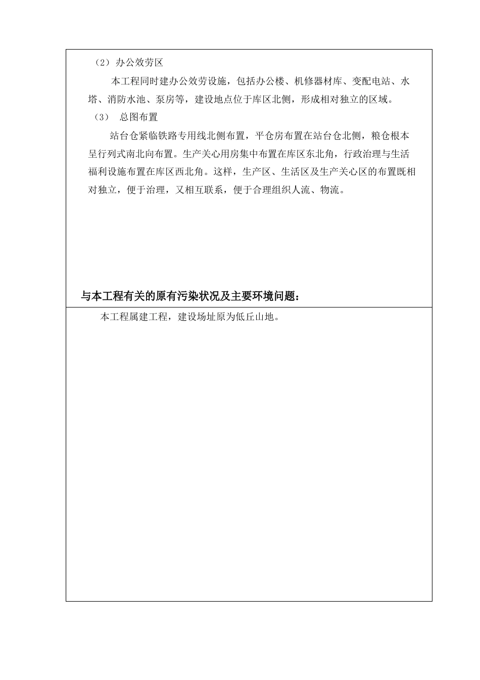 国家粮食储备库环境影响评价报告表_第2页