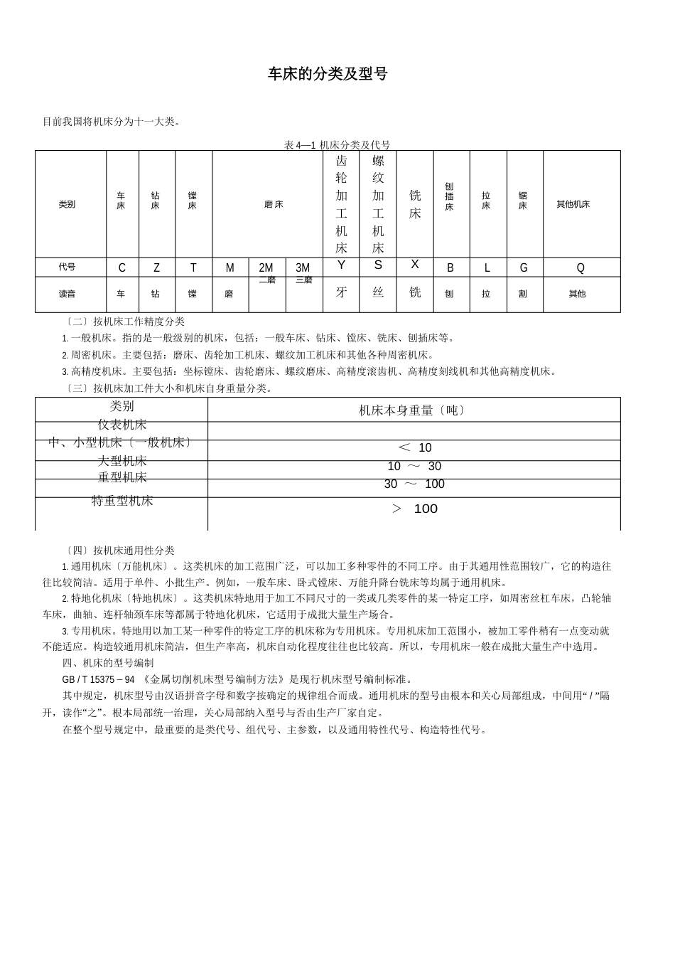 车床的分类及型号_第1页