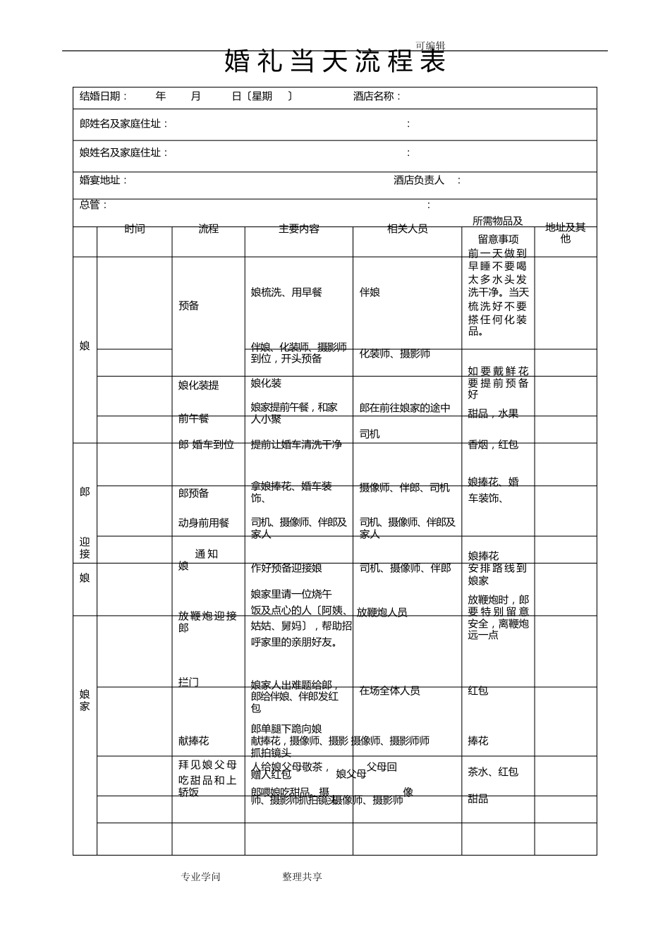 婚礼服务手册(全套)_第2页