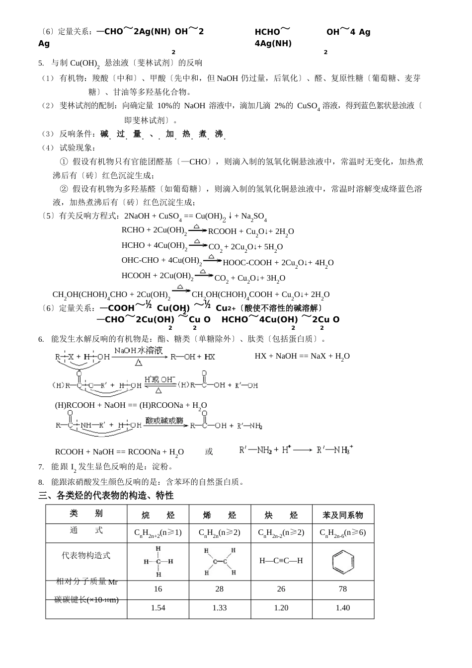 高中化学有机化合物知识点总结_第3页