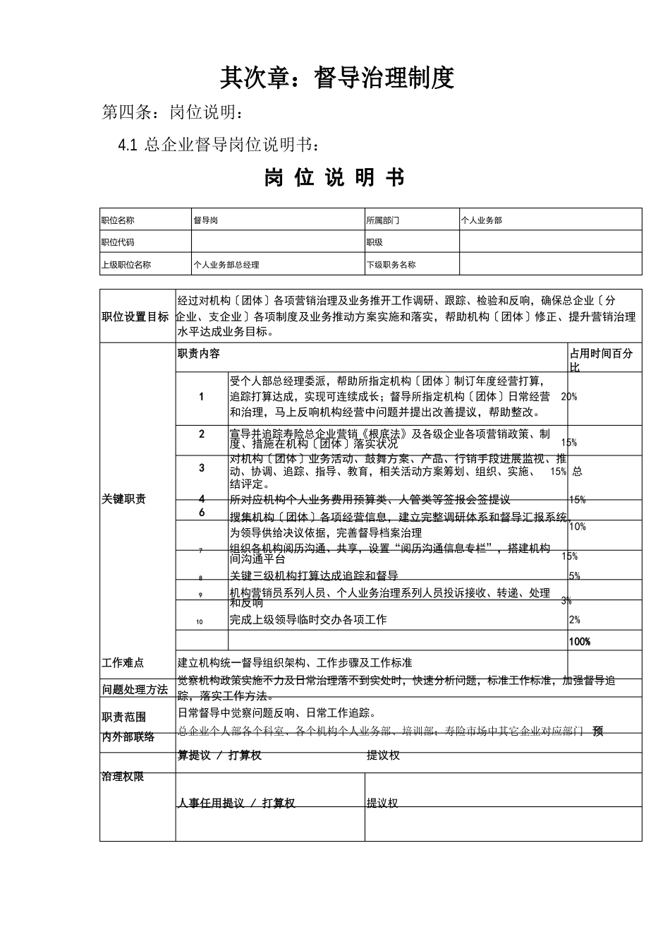 人寿保险公司业务督导工作手册模板_第3页