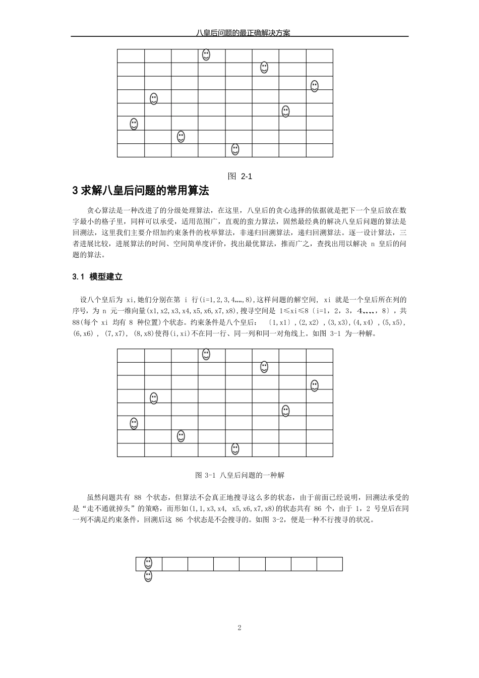 八皇后问题的最佳解决方案_第2页