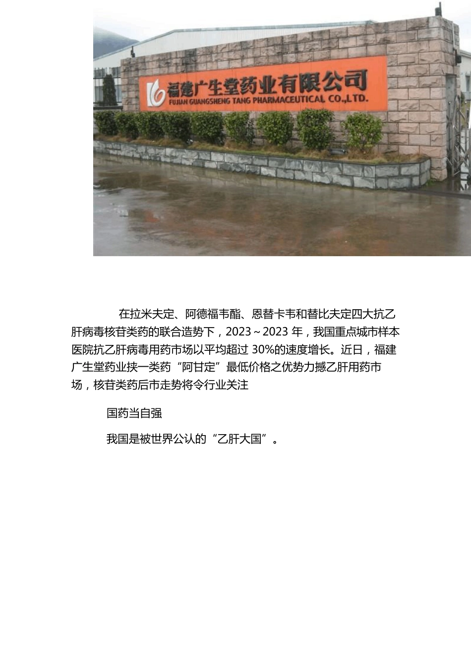 乙肝药品市场调研报告书_第2页