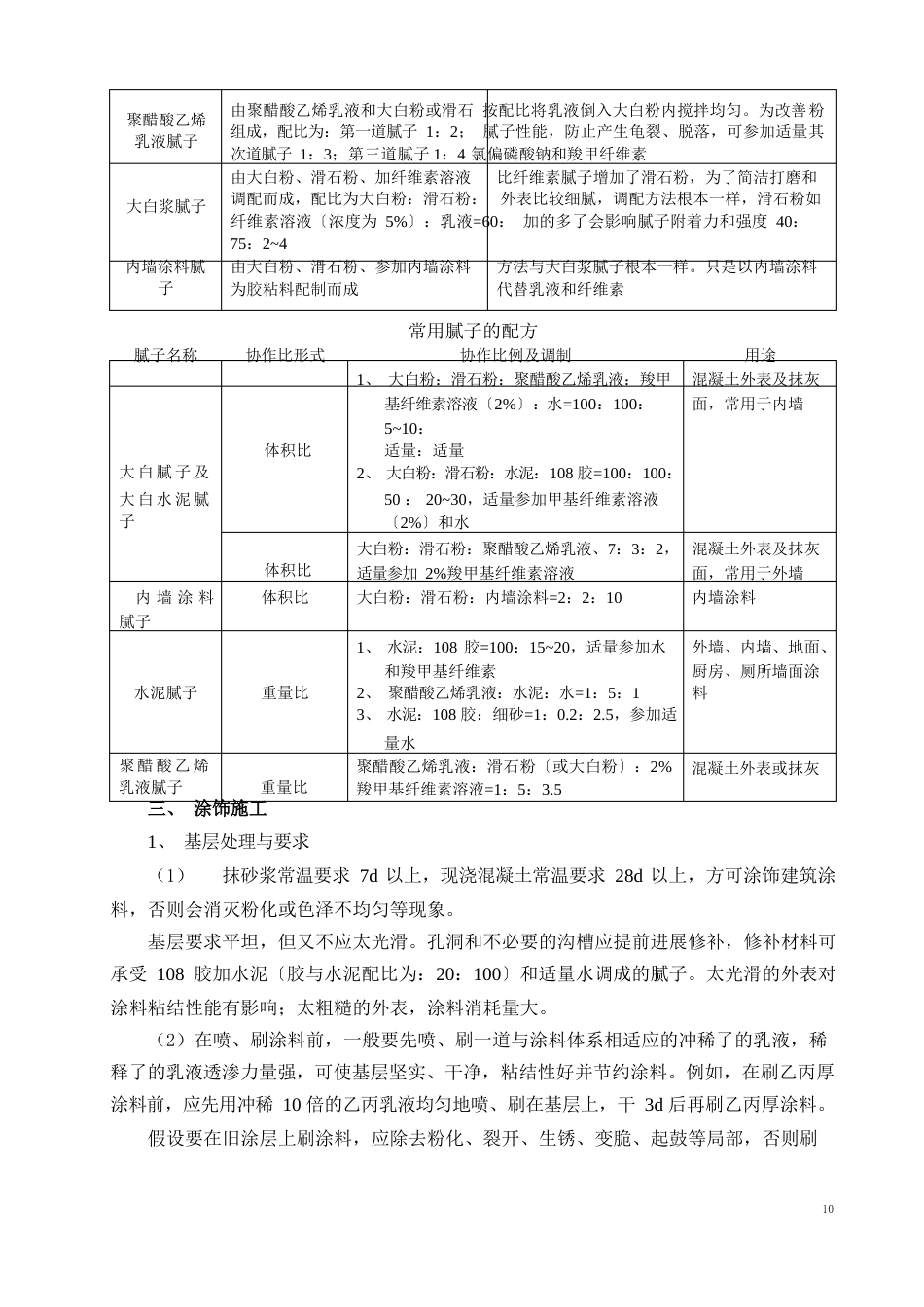 装饰涂料涂饰工程技术交底_第2页