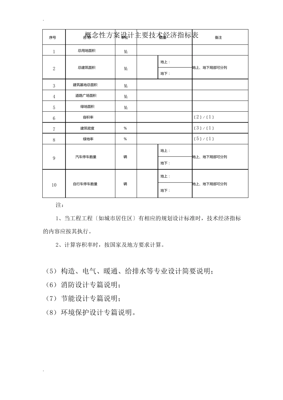 建筑工程方案设计招投标技术文件资料编制内容及深度要求_第3页