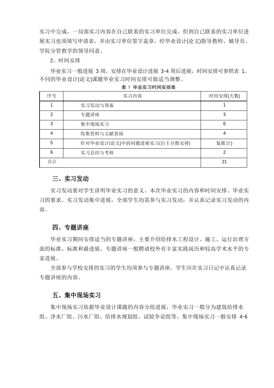 给水排水工程专业毕业实习教学指导书_第2页