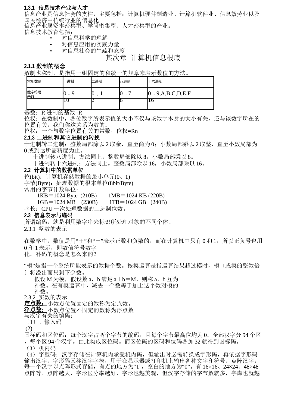 大学计算机基础知识点总结_第2页